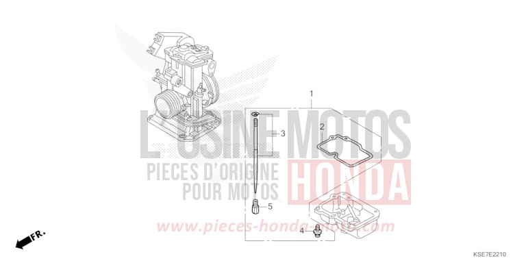 VERGASER O.P. (BAUSATZ) von CRF150R "Big Wheels" EXTREME RED (R292) von 2022